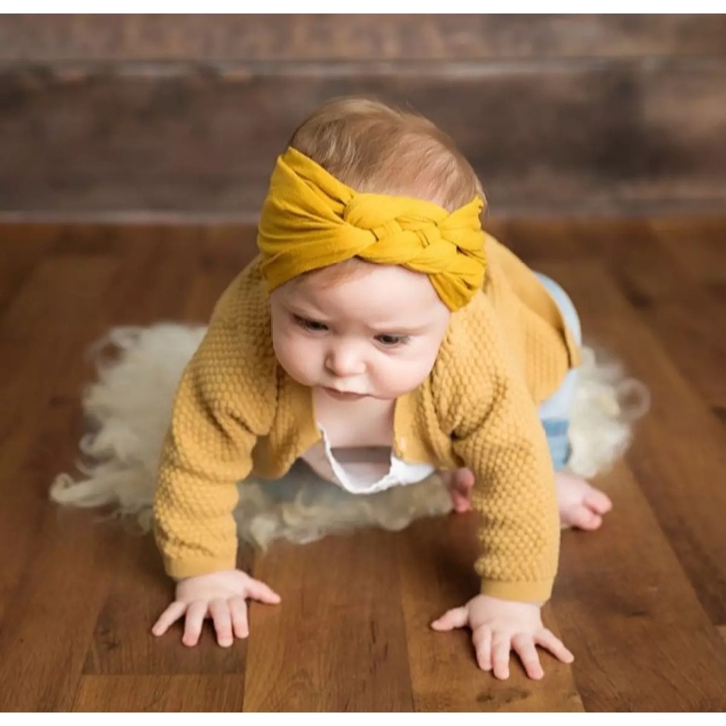 Bandana Bayi Kepang Bando Bayi Balita Anak Kepala Rambut Bayi Headband Baby Kepang BYK-01 Bandana Pita Kelinci Murah