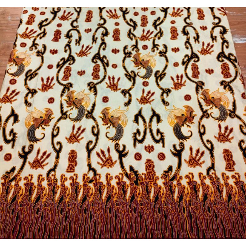Kain Batik primisima cendrawasih putih