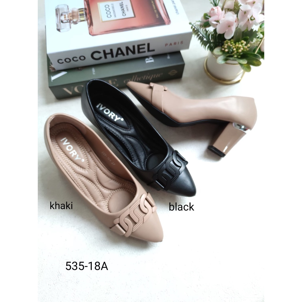 IVORY Sepatu Wanita Heels Pantofel Kerja  535-18A