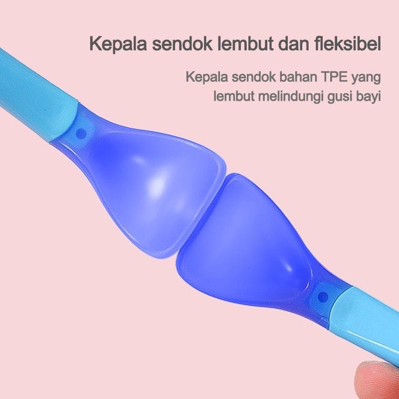 Sendok Makan Bayi / Sendok Makan Bayi Sensor Panas / Spoon Fork Set Heat Sensing.