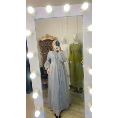 aghnia gamis tile /gamis brukat tile