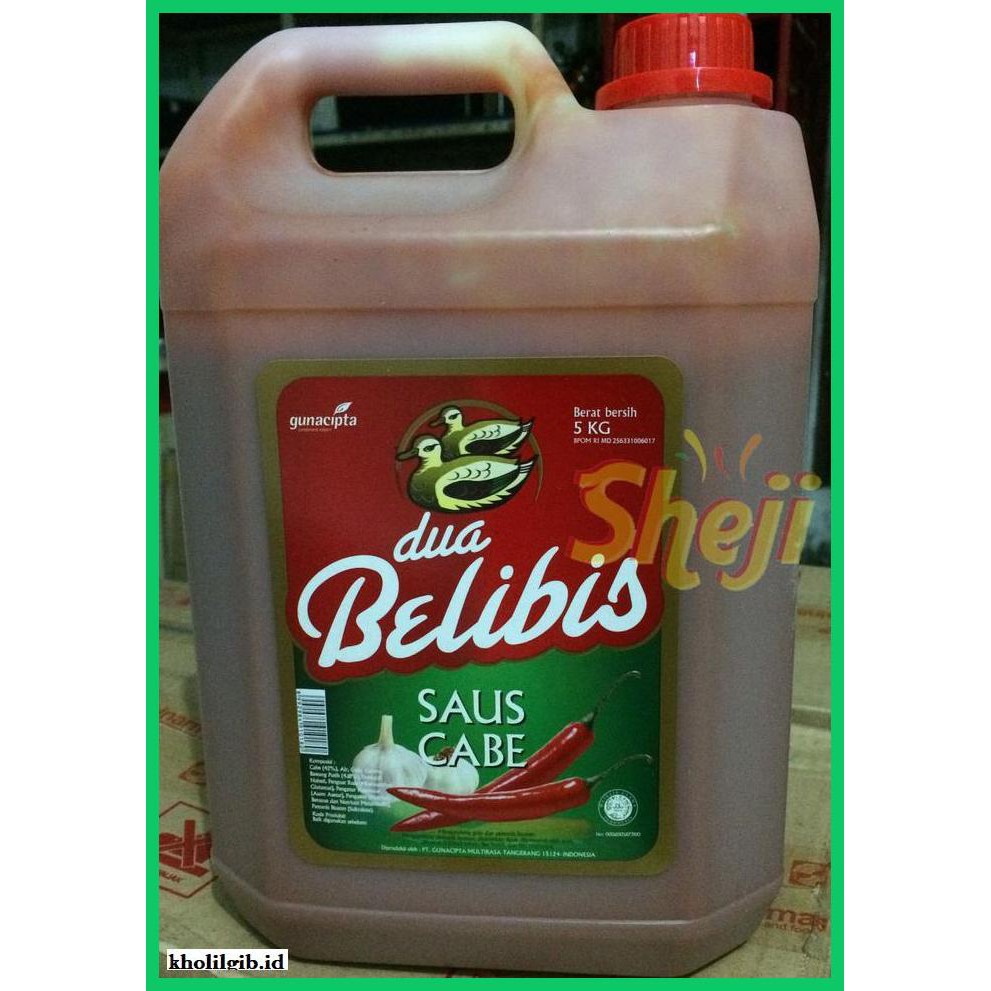

Aneka-Sambal- Sambal Dua Belibis / Saus Cabe Ukuran 5Kg -Pedeeeeeezzzzzzz.