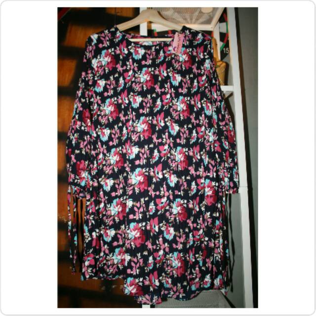 Atasan muslim wanita plisket Tunik