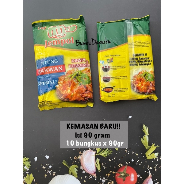 (10 pcs x 90gr) Tepung Bakwan Spesial Cap Jempol