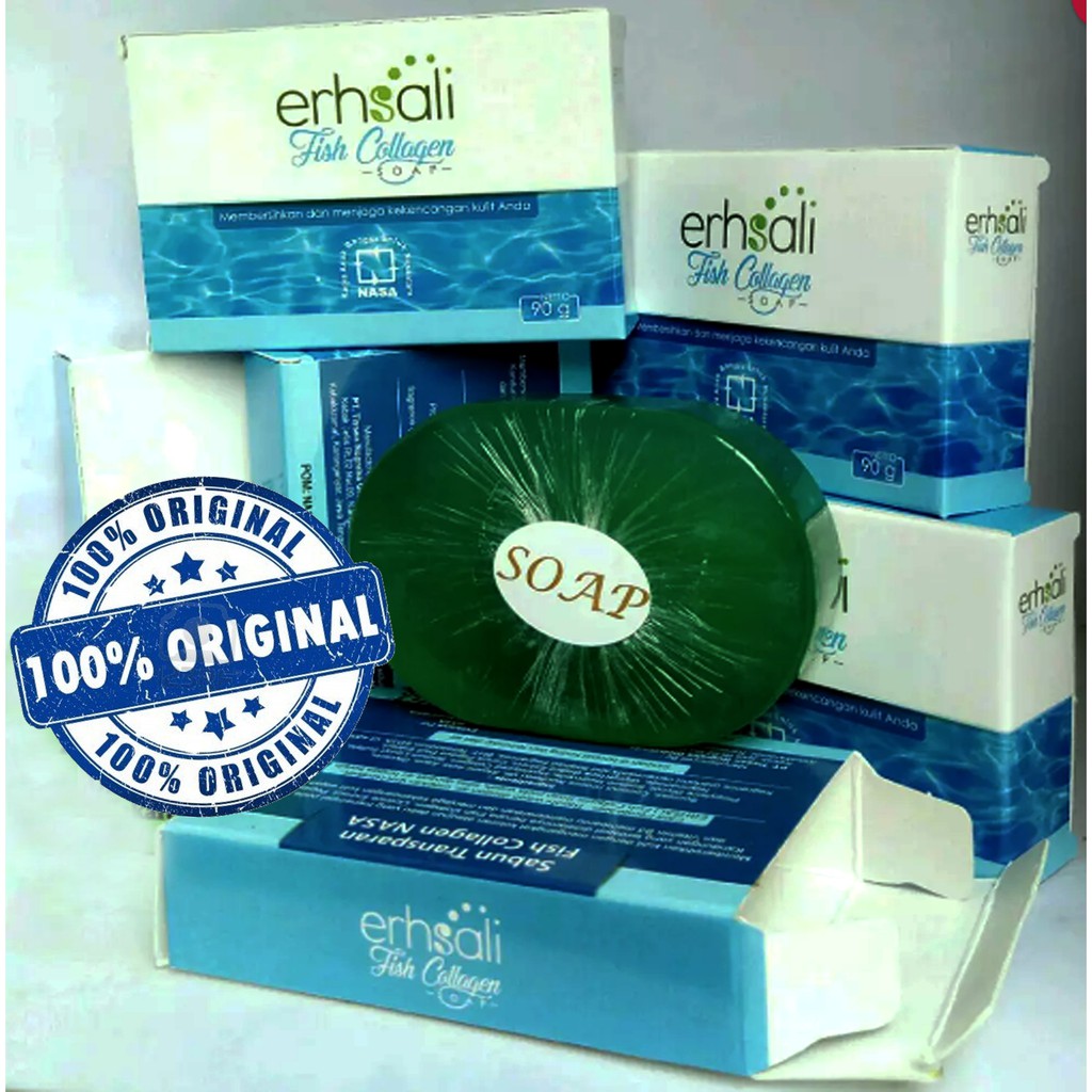 Sabun Erhsali Fish Collagen Nasa Asli PT. Natural Nusantara