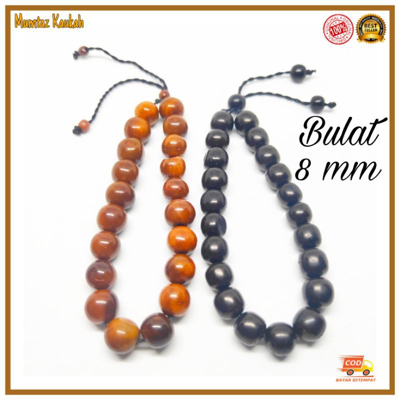 Gelang koka kaukah bulat 8 mm original kaoka kauka kaokah kokka