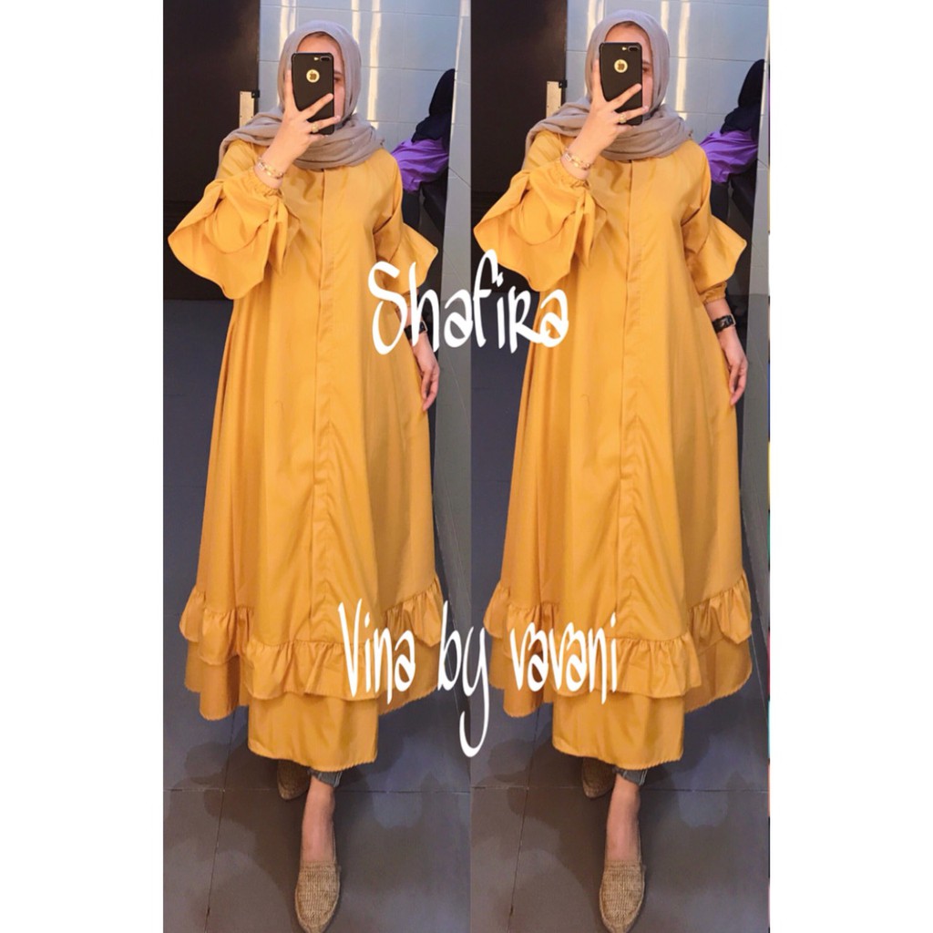 SALE/Tunik Shafira mustard