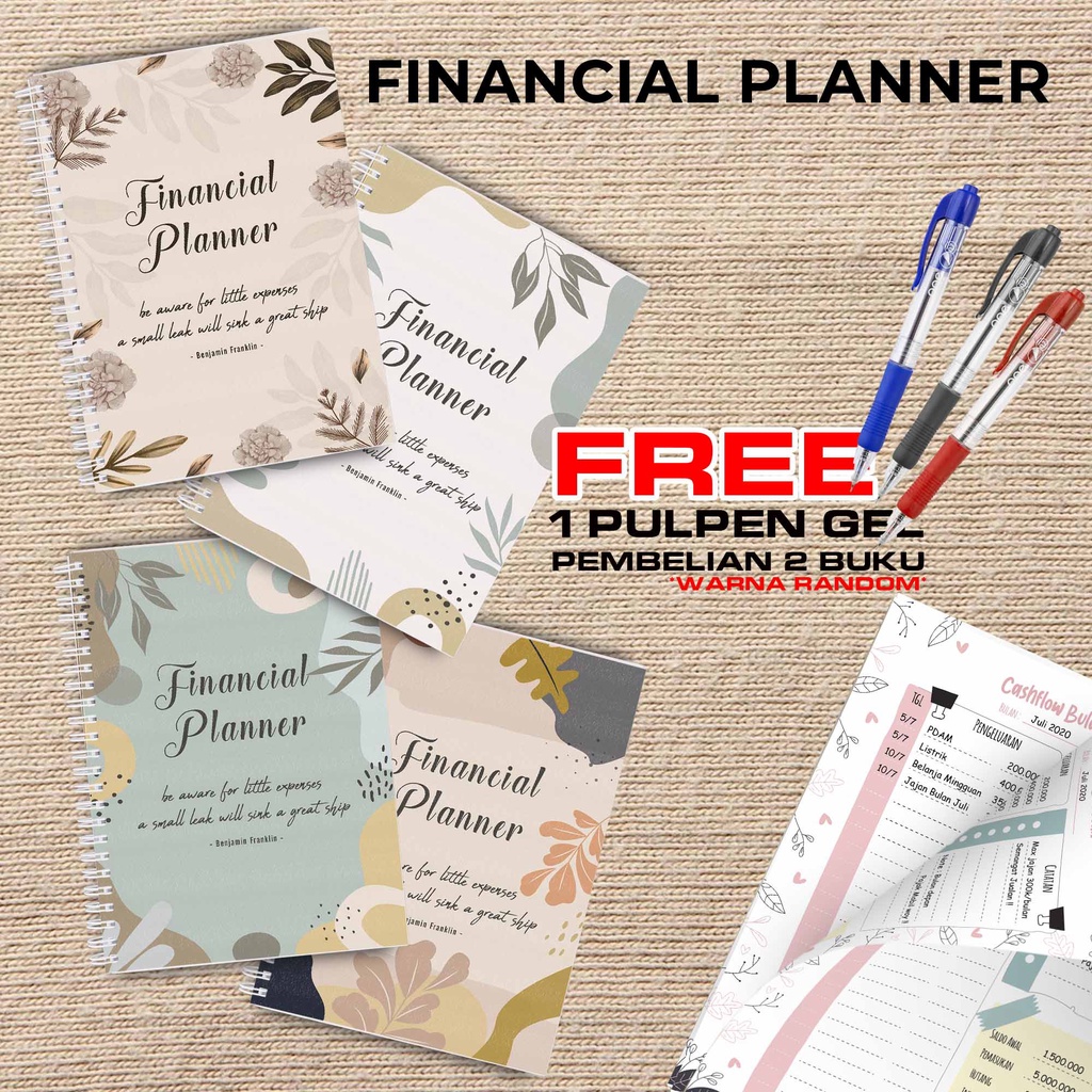 

Artomaringi Uang Planner / Financial Planner Beli 2 Buku Gratis Pen Gel Kode FP10
