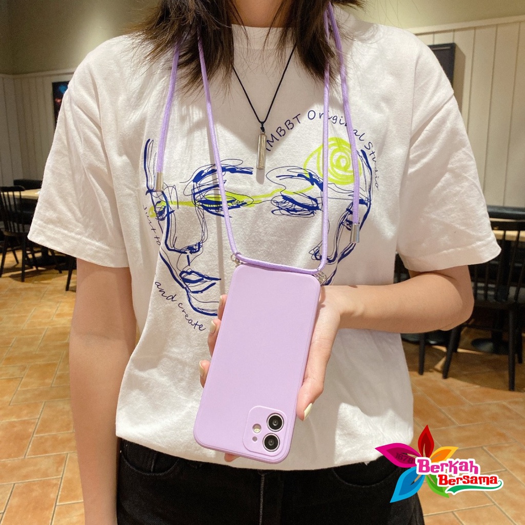SOFTCASE SLINGCASE TALI LANYARD MACARON PELINDUNG KAMERA VIVO Y75 V20 V20 SE V21E V21 Y81 Y83 BB6380