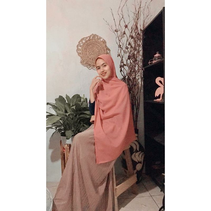 (High Quality) Vinderu Pashmina Diamond 150x75 Premium Import hijab / kerudung-ROSEMERRY