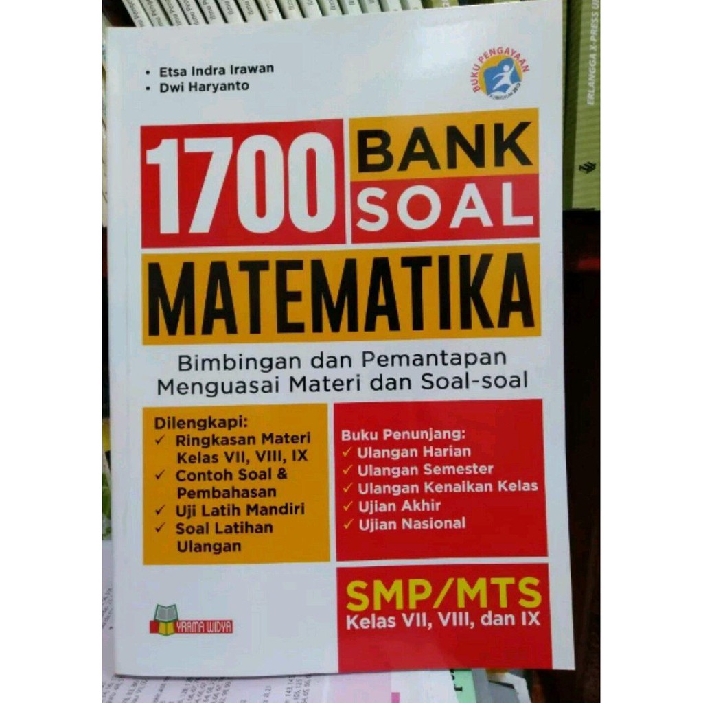 Jual buku Buku 1700 Bank Soal Matematika SMP Kelas 7 8 9 Kurikulum 2013 Edisi Revisi Lengkap