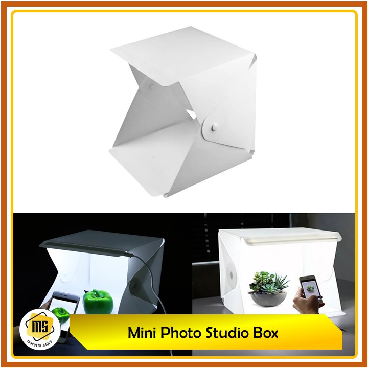 Mini Photo Studio Box Portable Dengan Led