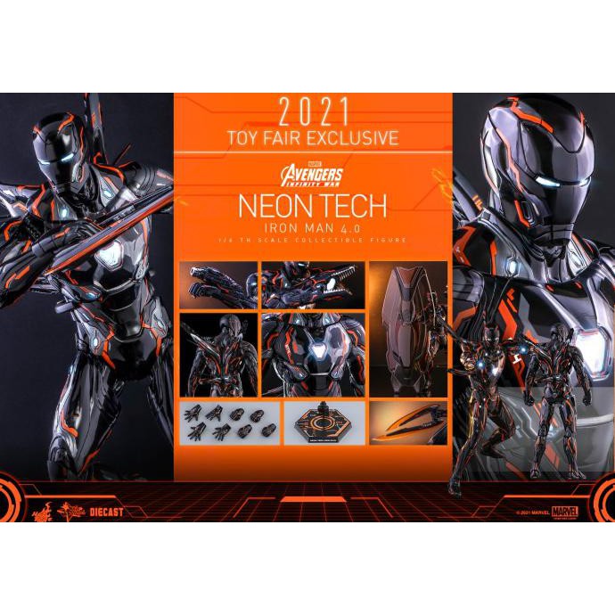Hot Toys Exclusives 2021 Neon Tech 4.0 Iron Man Mark 50 Neon Mms 597 Jerinotoko