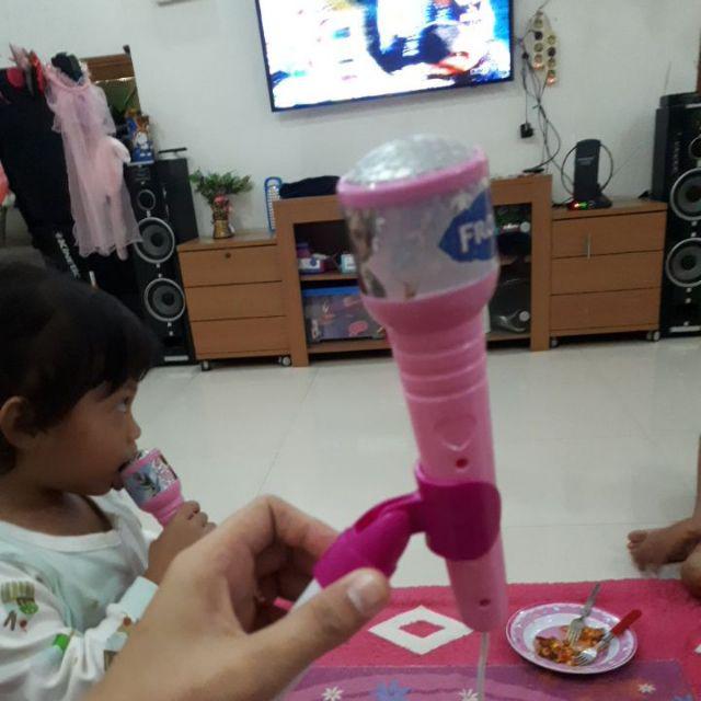  MAINAN  ANAK  MIC 2 CABANG LOL FROZEN HELLO KITTY KARAOKE 