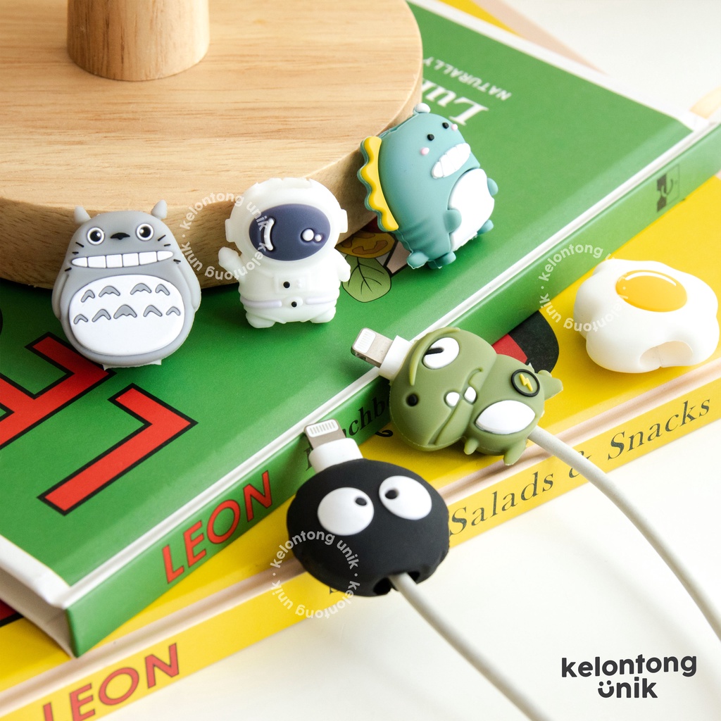 CARTOON - Cable Bite Universal/ Pelindung Ujung Kabel/ Cable Saver/ Cable Protector (Compatible for iPhone &amp; Android)