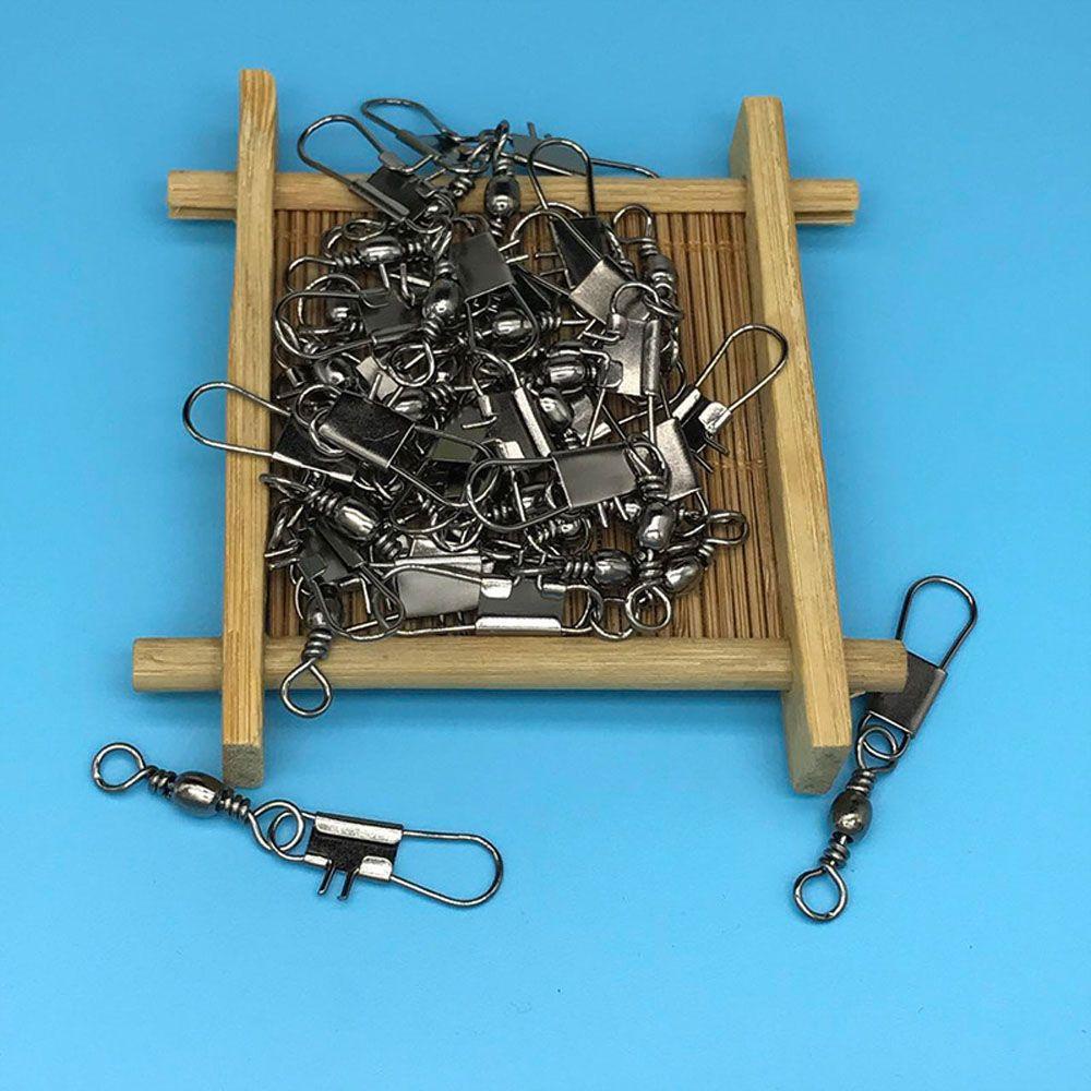 Konektor Pancing Agustina 200PCS/Lot Tahan Lama Laut Kasar Rolling Swivel Ocean Boat Fishing Tools