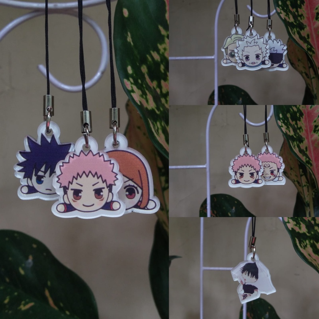 Gantungan HP Anime JUJUTSU KAISEN Akrilik, 2 Sisi Gambar Dan Acrylic (Jujutsu Kaisen)
