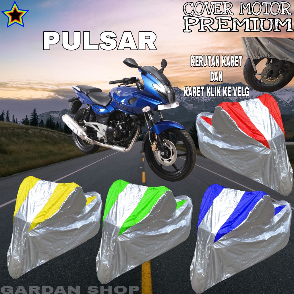 Sarung Motor PULSAR Silver KOMBINASI Body Cover Pulsar PREMIUM