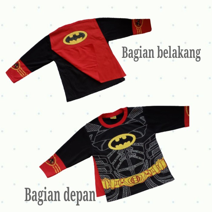 Setelan Anak Baju Anak KOSTUM PANJANG BONUS TOPENG Usia 2-7 TAHUN