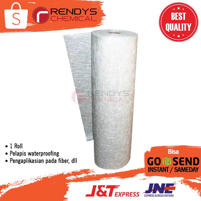 [KHUSUS GOJEK/GRAB] Serat Fiber Aquaproof - Fiberglass Matt 1 Roll