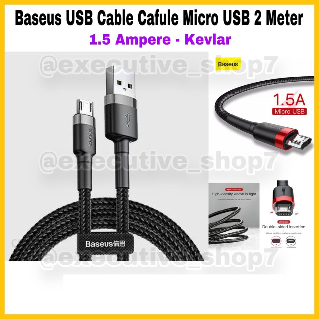 Baseus USB Cable Cafule Micro USB 1.5 Ampere - Kevlar - 2 Meter