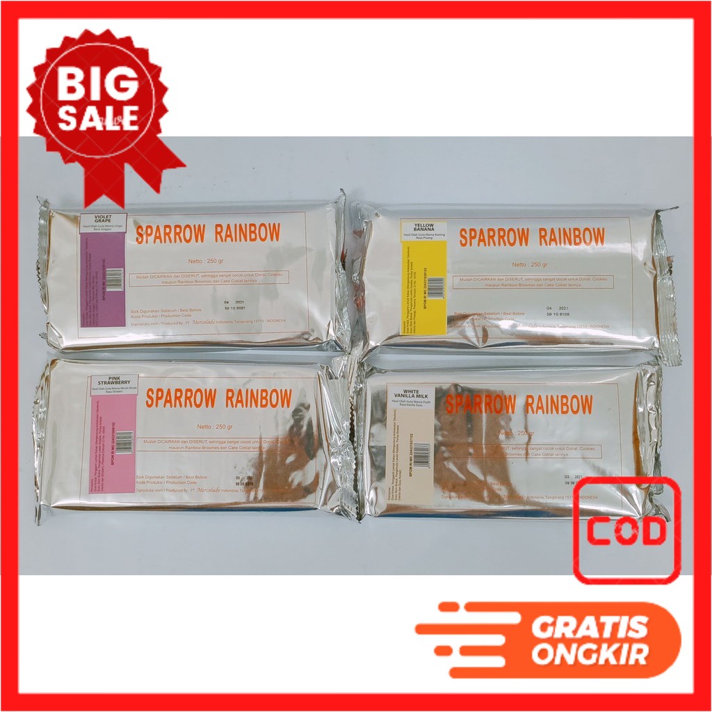 

COKLAT BLOK SPARROW RAINBOW 250GR PROMO