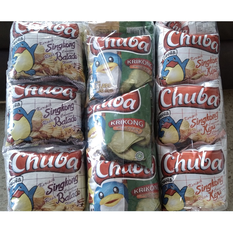 CHUBA KERIPIK SINGKONG / 1 PACK ISI 20 BKS