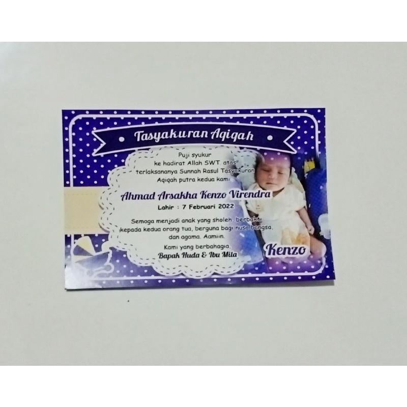 STIKER LABEL SYUKURAN KELAHIRAN AQIQAH