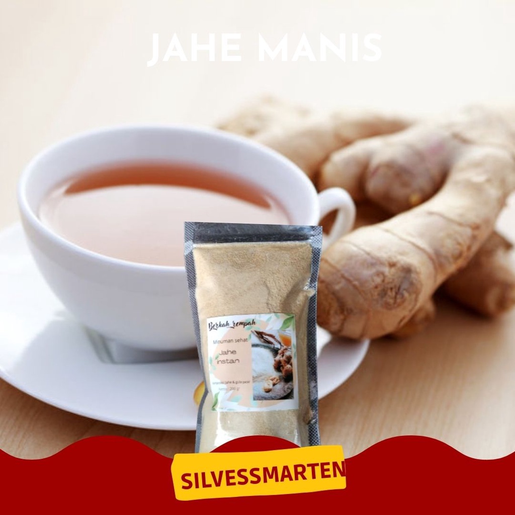 SALE TERLARIS DAN TERMURAH silvessmarten✅ JAHE MANIS INSTAN BERKAH REMPAH NETTO 200GR | BUBUK JAHE I