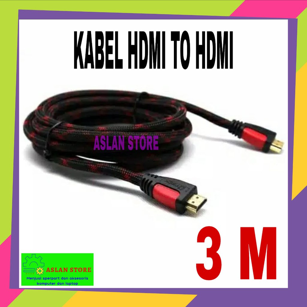 KABEL HDMI TO HDMI 3M