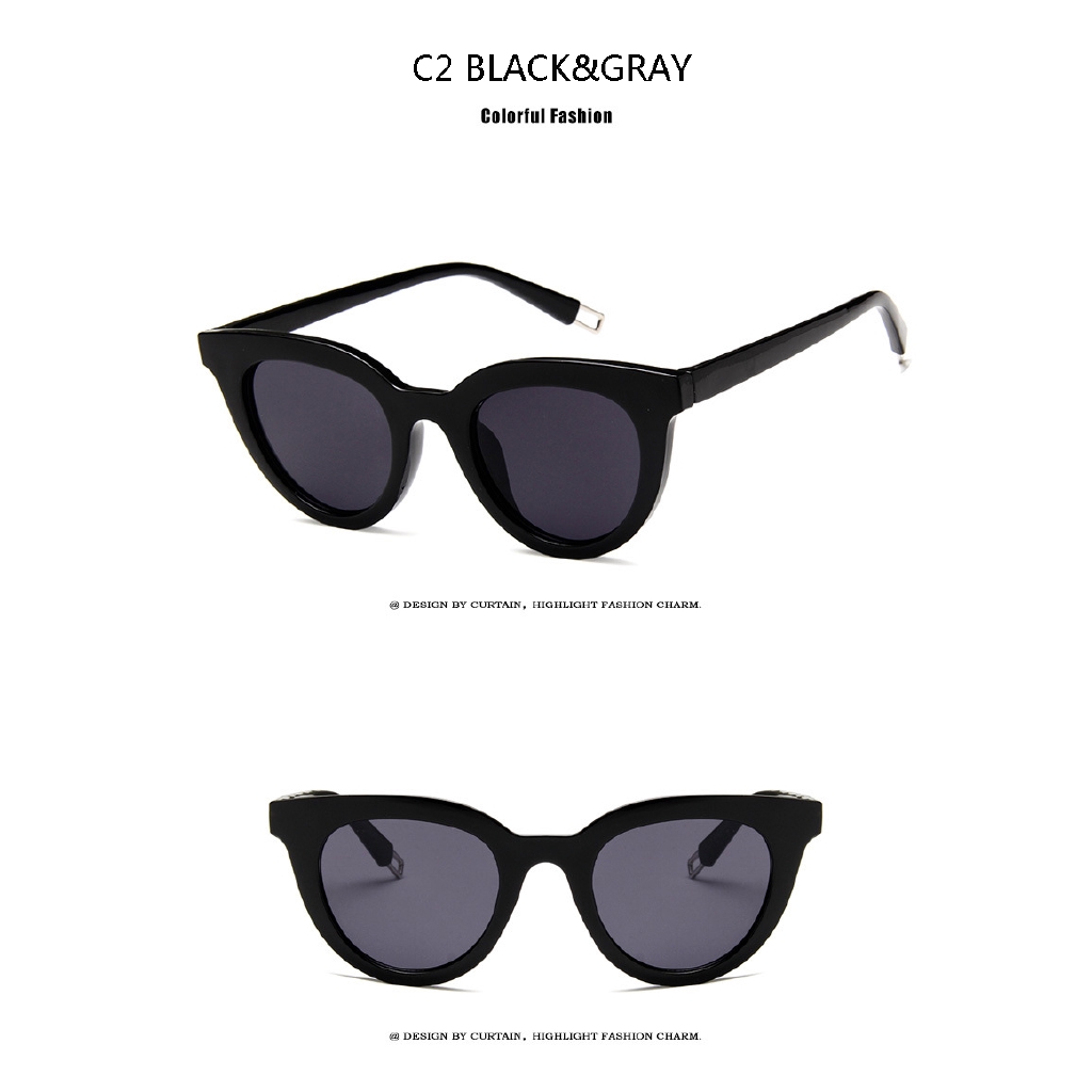 Kacamata Hitam UV400 Model Mata Kucing Gaya Retro Vintage Untuk Pria Dan Wanita Mengemudi