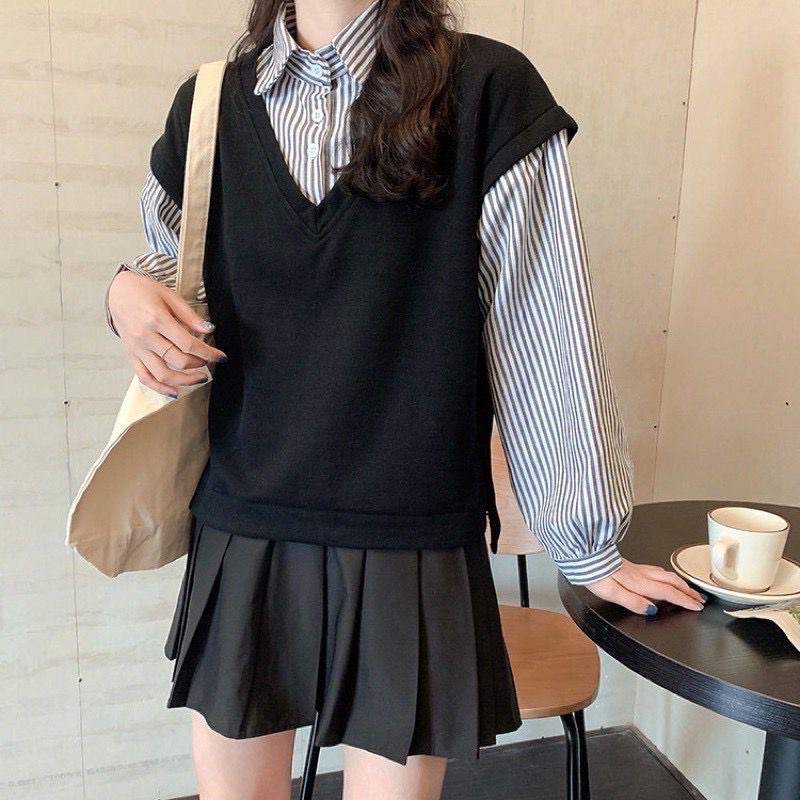 BEFAST - ZRD OOTD Wanita kemeja ATSUKO / POSCAS BLOUSE KEMEJA / kemeja Combinasi / Kemeja Casual / Kemeja Wanita Ala Style Korean / Kemeja Remaja Kekinian 2021