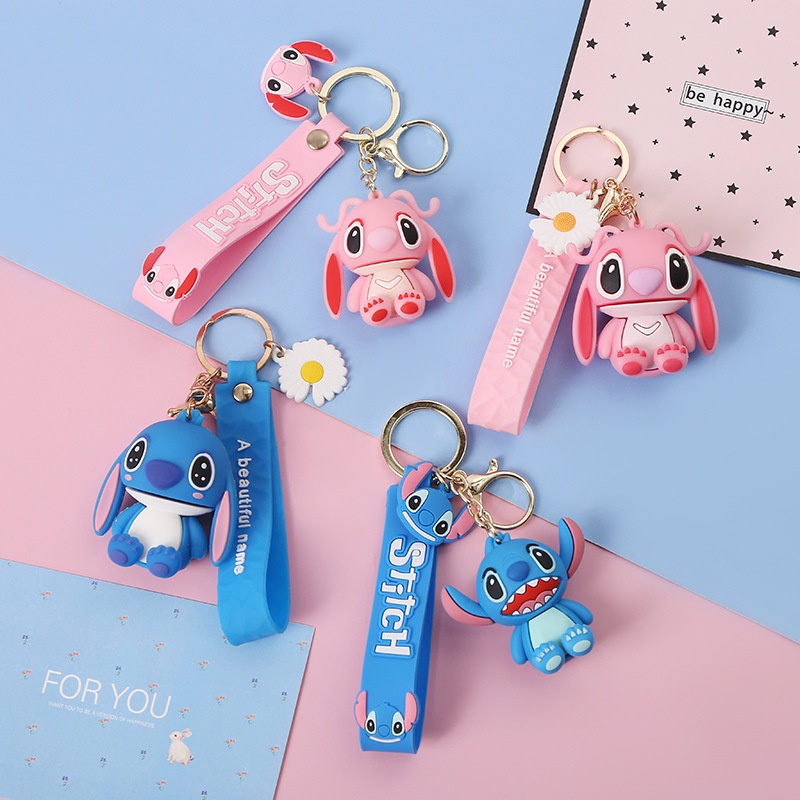 1pc Gantungan Kunci Boneka Lilo &amp; Stitch Mini Untuk Anak Laki-Laki / Perempuan