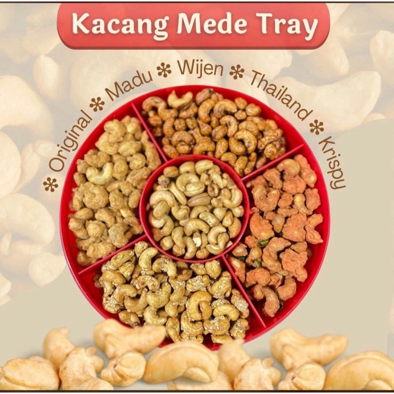 

Kacang Mede Tray 1050gr (isinya ga kopong karna beratnya lebih dr 1kg)