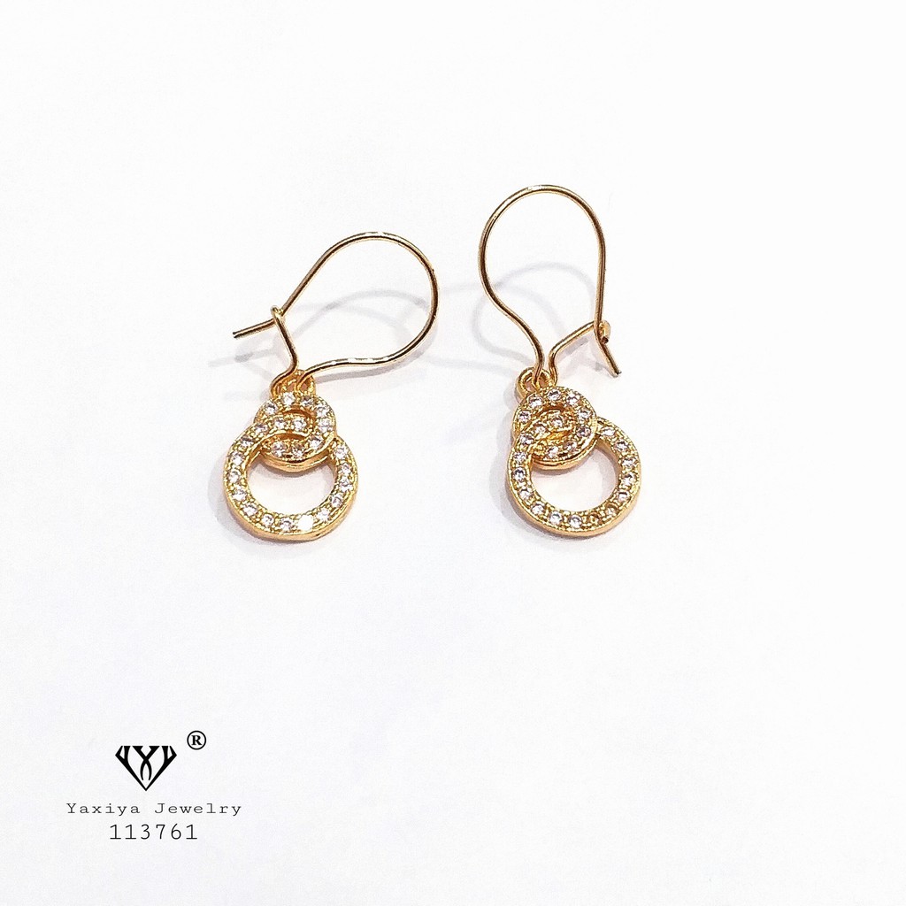 

Anting Permata Lapis emas Perhiasan imitasi Gold18k Yaxiya Jewelry 313
