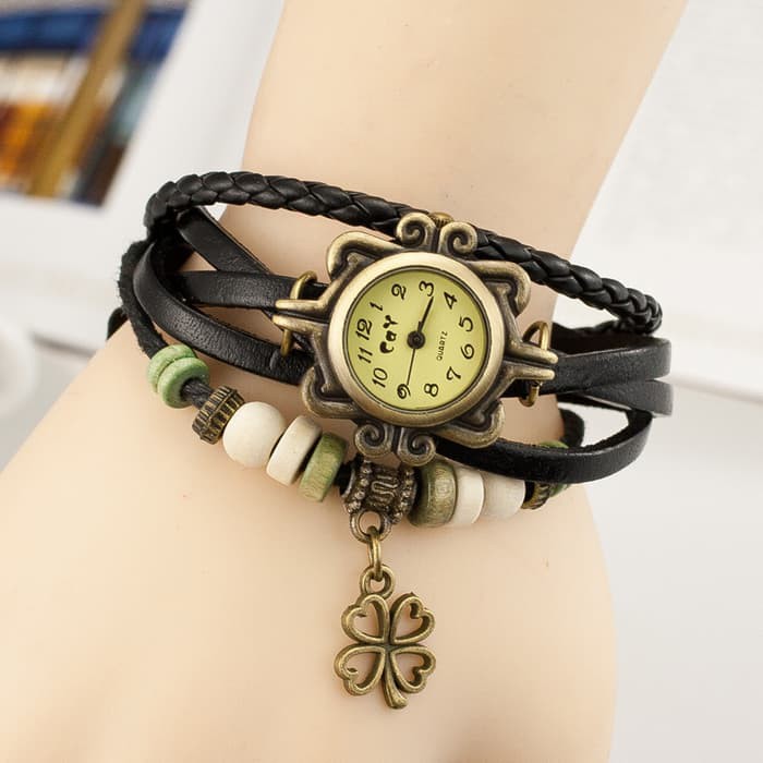 Unik Jam Tangan Gelang Fashion Kore Pria dan Wanita Import Harga Termurah   Merah Murah