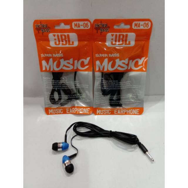 HANDSFREE HF HEADSET EARPHONE JBL MA-06 SUPERBASS KUALITAS MANTAP