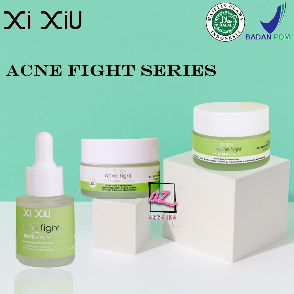 XI XIU Acne Fight Day Cream / Night Cream / Serum / BPOM