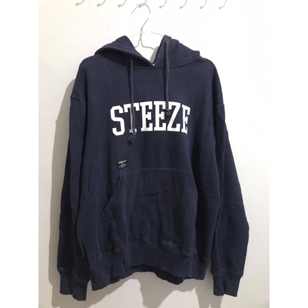 Hoodie Steeze Biru Dongker [preloved]