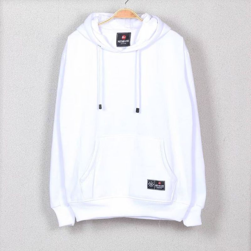 Jaket Sweater Hoodie distro polosan Polos Warna Putih | Shopee Indonesia