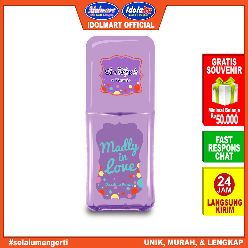 IDOLAKU Sixsence Sixteen Kpop Body Scent Parfum Dazzling Purple 100ml