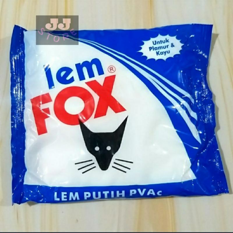 Lem Fox Putih PVac | Lem Kayu Fox bungkus Biru 350 gr
