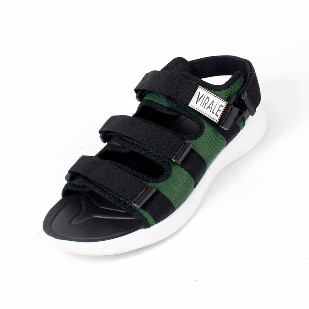 Sandal Selop Pria Virale - Sandal Traveling - Sandal Pria Virale PL-05  FULL HIJAU