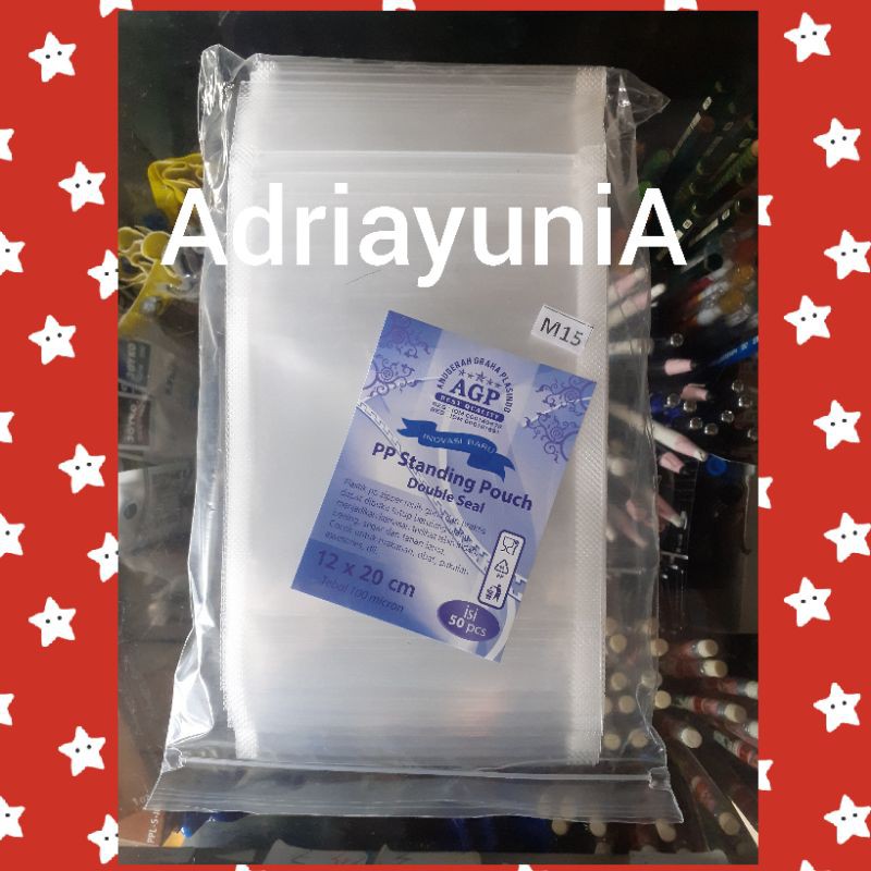 Plastik Standing Pouch 12 x 20 cm