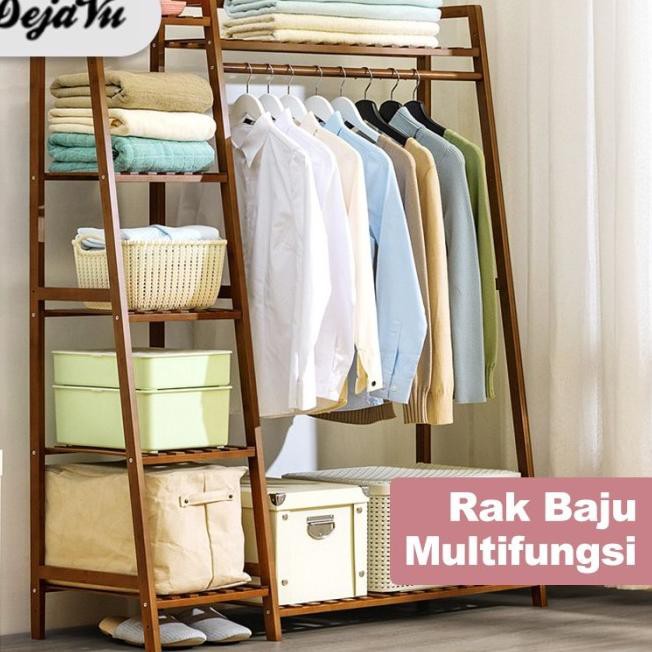 Beli Dejavu Rak Gantungan Pakaian Minimalis Stand Hanger Multifungsi Hsh202 Kayu Grosir Seetracker Indonesia