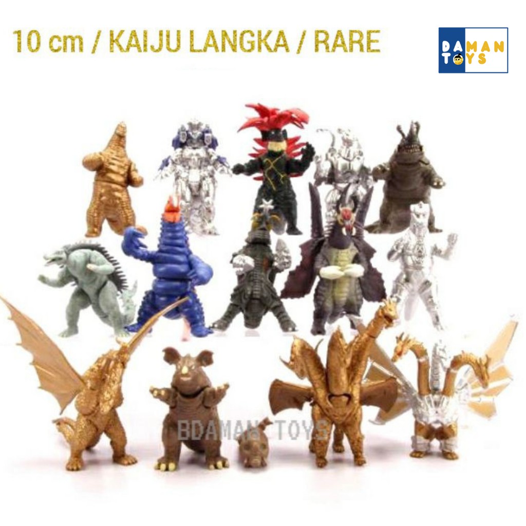 Figure Figurines Godzilla Ghidorah Gomora model jadul unik