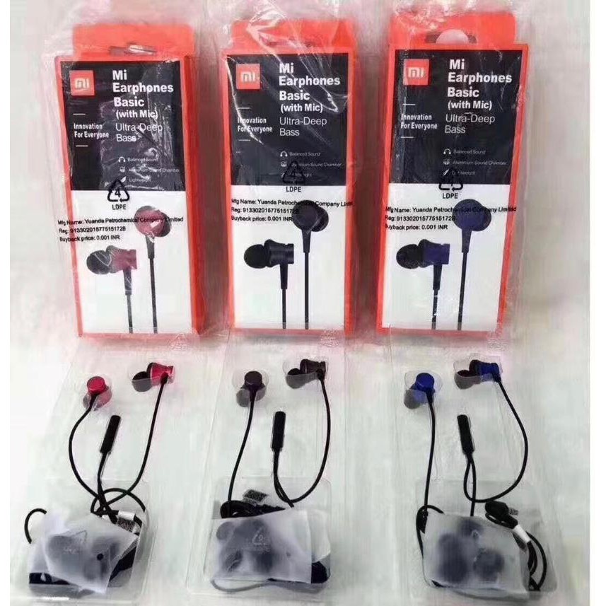 Headset Xiaomi Dual Driver Earphones Superbass