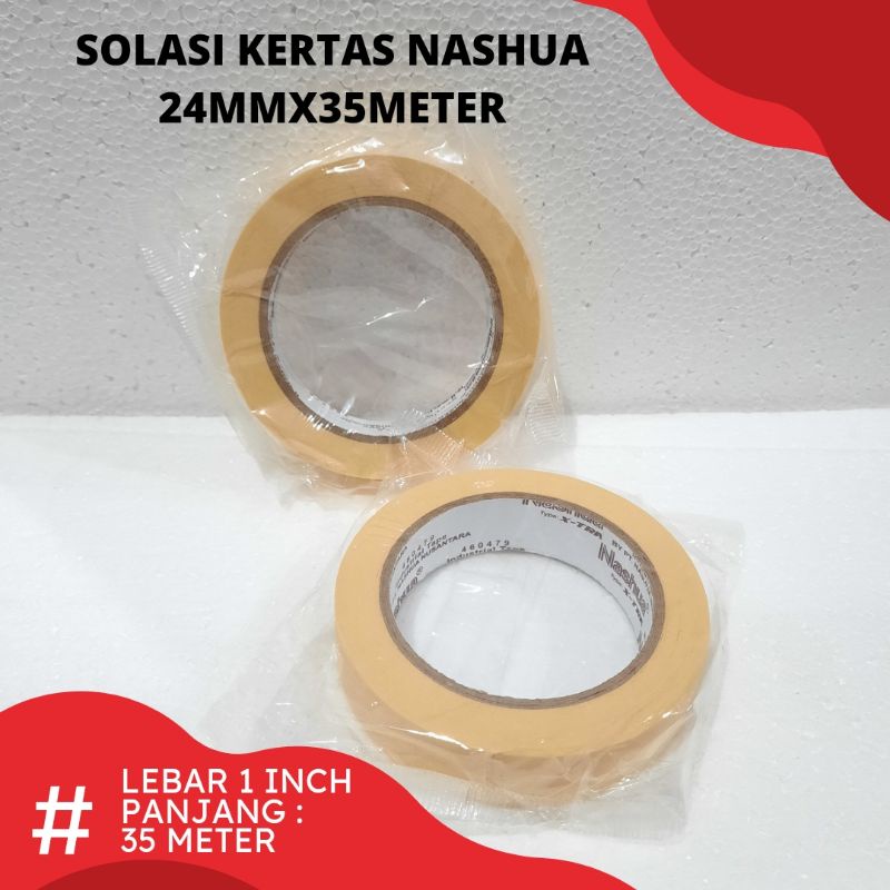 SOLASI KERTAS NASHUA 1INCH MURAH TEBAL 24MM X 35METER