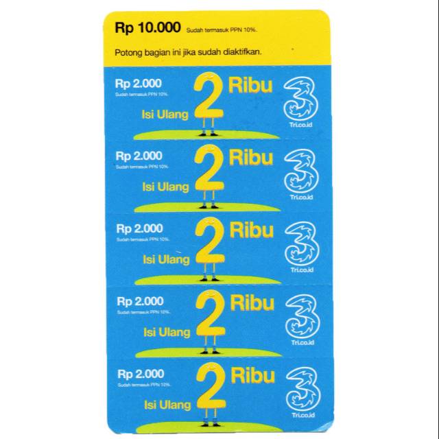 Voucher Pulsa Tri 2000 Shopee Indonesia