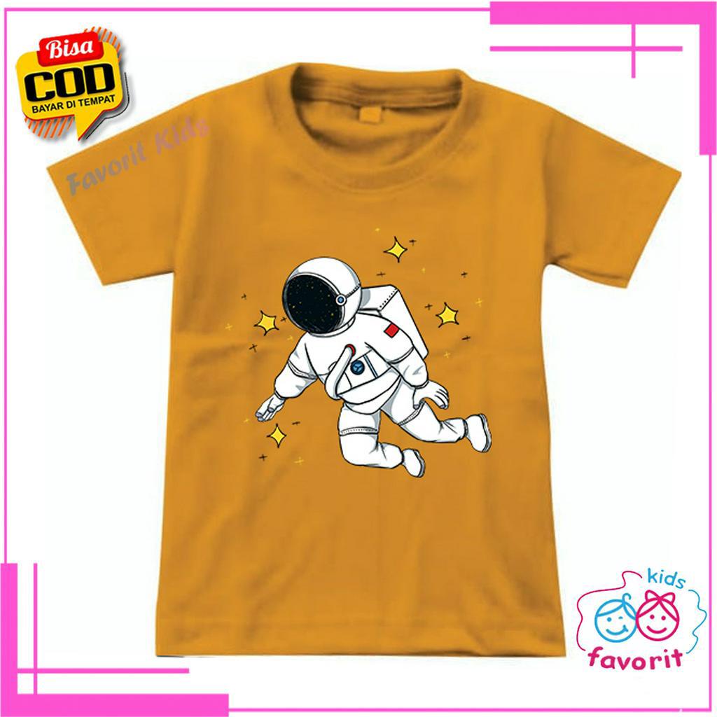 KAOS ANAK LAKI LAKI LENGAN PENDEK MOTIF ASTRONOUT